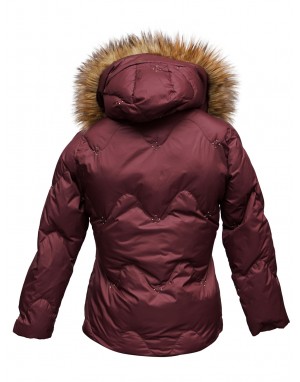 Girls Jacket Quilted Urban Wine